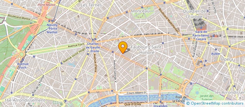localisation de l'entreprise ELYSEES DEVELOPPEMENT à PARIS