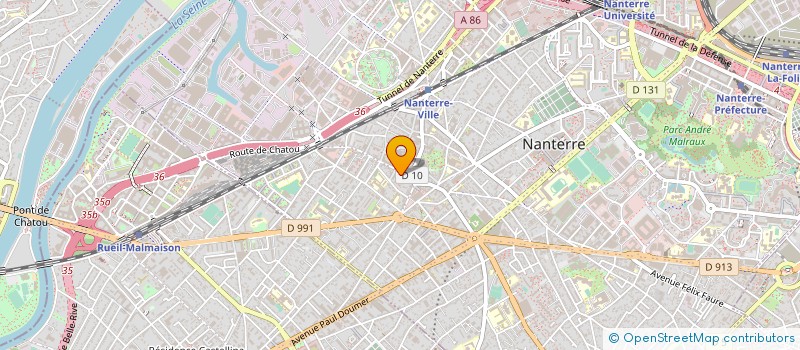 localisation de l'entreprise ELYSEES EDITION COMMUNICATION à NANTERRE