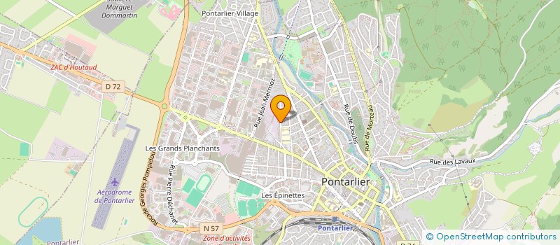 localisation de l'entreprise ELYSEES GASTRONOMIE à PONTARLIER