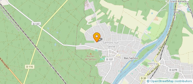 localisation de l'entreprise ELYSEES MEDIA  SAMOIS-SUR-SEINE