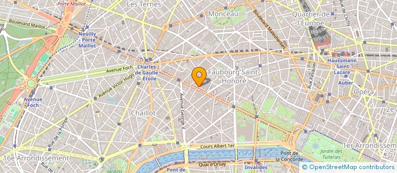 localisation de l'entreprise ELYSEES SWELEN à PARIS