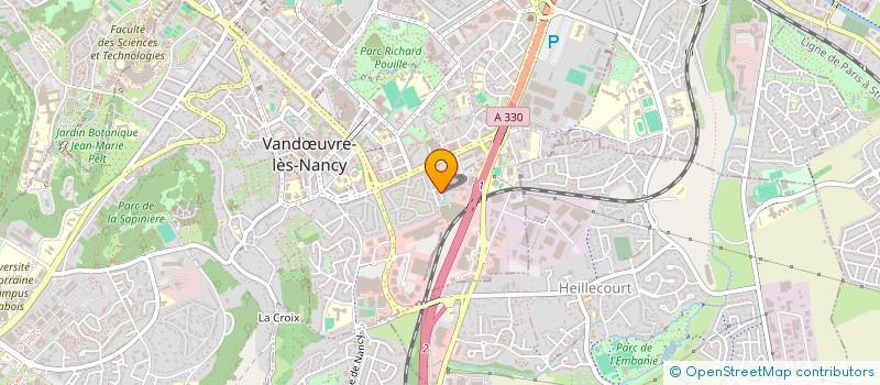 localisation de l'entreprise ELYSEES W  VANDUVRE-LES-NANCY