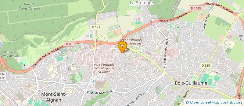 localisation de l'entreprise ELYSIA  MONT-SAINT-AIGNAN