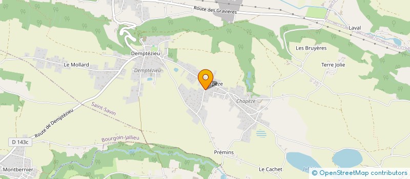 localisation de l'entreprise ELYSIM à SAINT-SAVIN