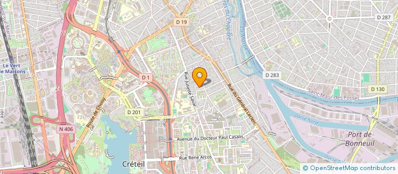 localisation de l'entreprise ELYSIUM CAPITAL  CRETEIL