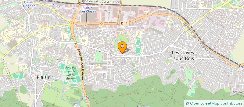 localisation de l'entreprise ELYSIUM TRANSPORT  LES CLAYES-SOUS-BOIS