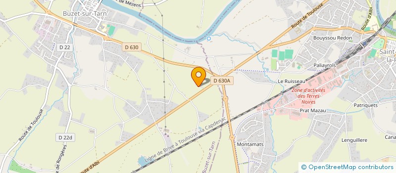 localisation de l'entreprise ELYSOL 1 à BUZET-SUR-TARN