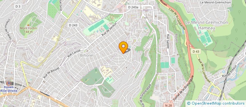 localisation de l'entreprise ELYSOZA à ROUEN