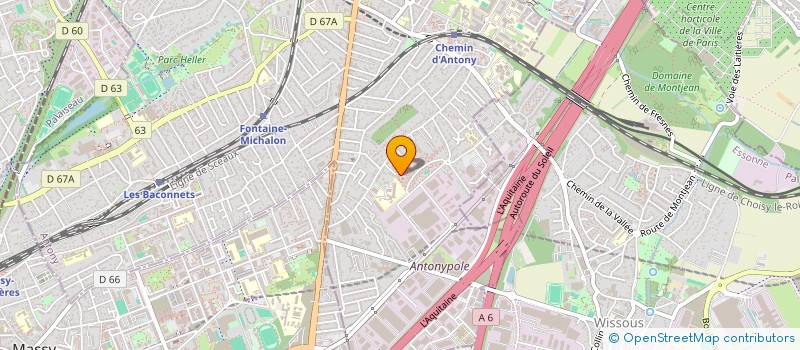 localisation de l'entreprise ELYSSA DRIVING à ANTONY