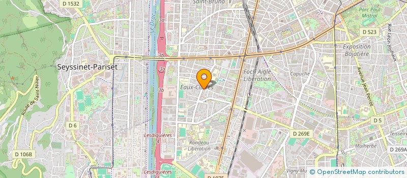 localisation de l'entreprise ELYSSE CAFE  GRENOBLE