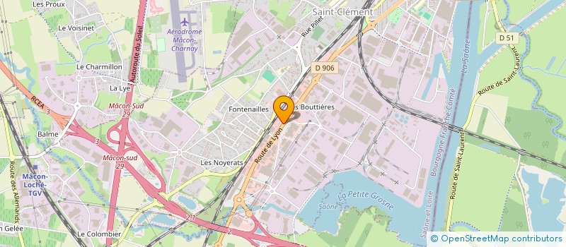 localisation de l'entreprise ELYSSEN PETITE ENFANCE à MACON