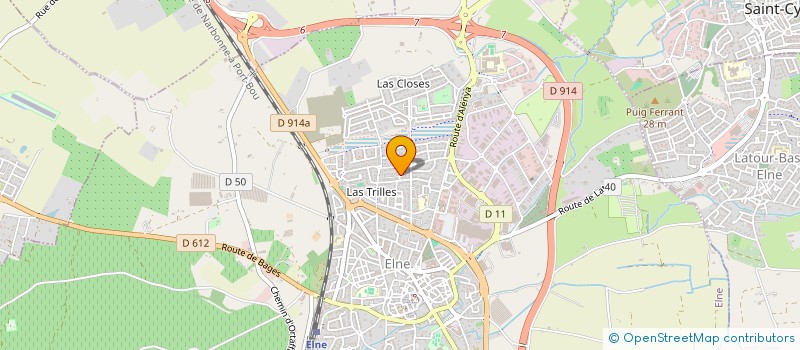 localisation de l'entreprise ELYSSIA  ELNE