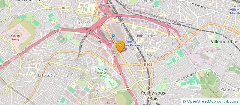 localisation de l'entreprise ELYT TRANSPORTS à ROSNY-SOUS-BOIS