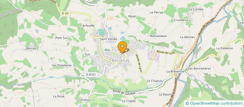 localisation de l'entreprise ELYTEX  BESSENAY