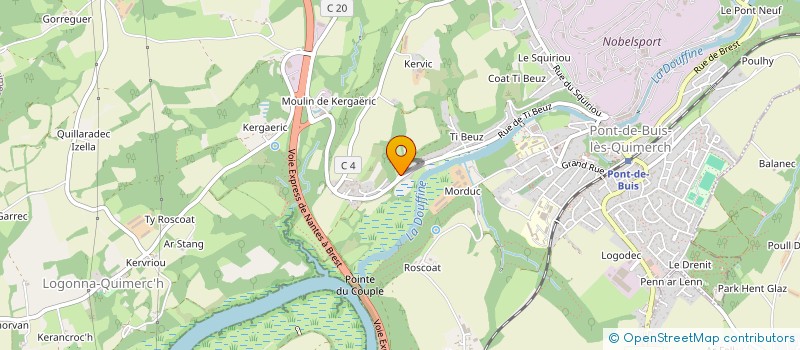 localisation de l'entreprise ELYUN à PONT-DE-BUIS-LES-QUIMERCH