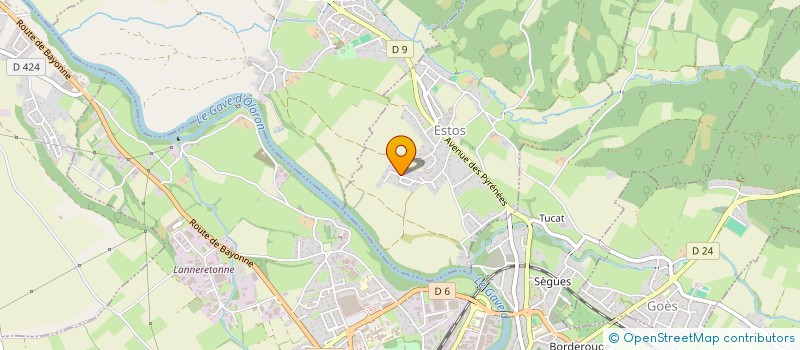 localisation de l'entreprise ELYVES  ESTOS