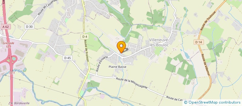 localisation de l'entreprise ELYWANN à VILLENEUVE-LES-BOULOC