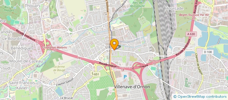 localisation de l'entreprise ELYXION  VILLENAVE-D'ORNON