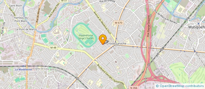 localisation de l'entreprise ELZA STUDIO DESIGN à MARCQ-EN-BARŒUL