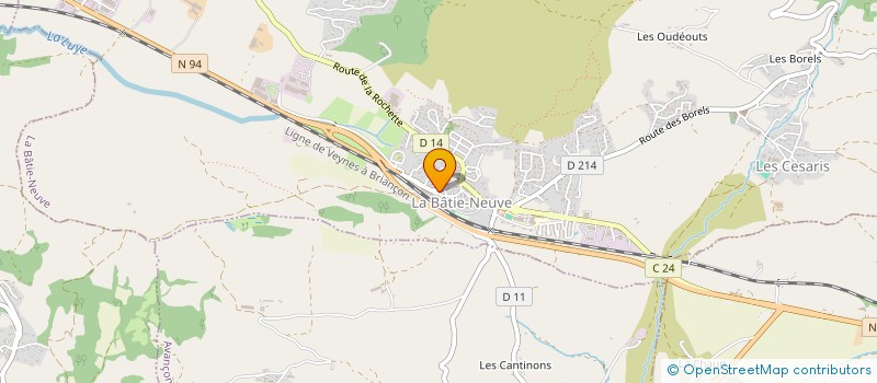 localisation de l'entreprise ELZO à LA BATIE-NEUVE
