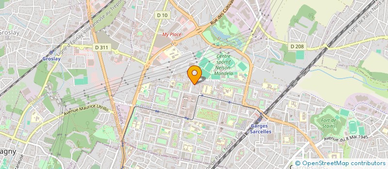 localisation de l'entreprise ELZO TRANSPORT  SARCELLES