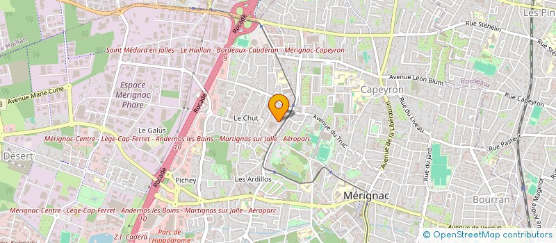 localisation de l'entreprise EM 33  MERIGNAC