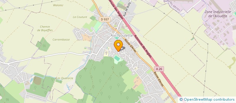 localisation de l'entreprise EM  AIX-NOULETTE