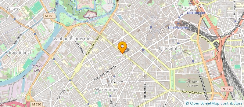 localisation de l'entreprise EM à LILLE