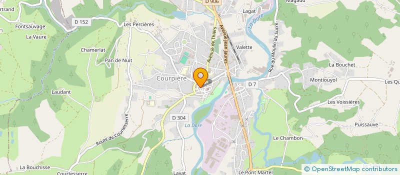 localisation de l'entreprise EM ARCHITECTURE à COURPIERE