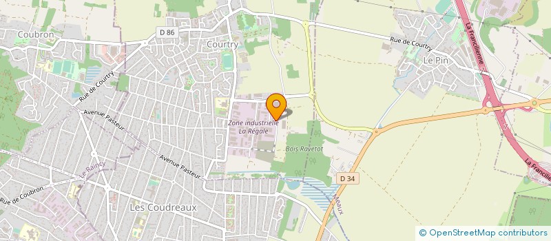 localisation de l'entreprise EM BAT ETANCHEITE à COURTRY