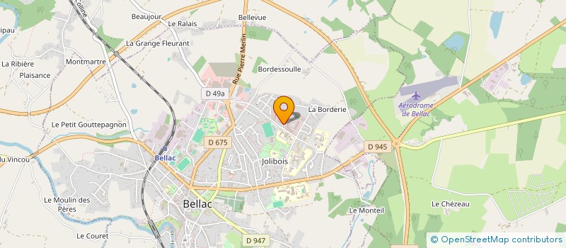 localisation de l'entreprise EM BIEN ETRE EQUIN  BELLAC