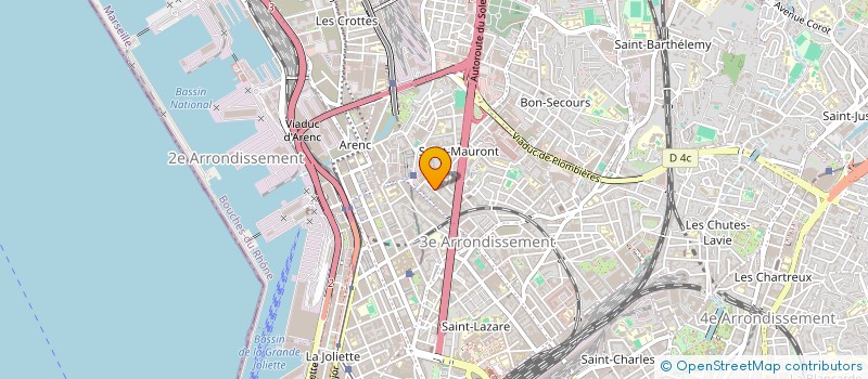 localisation de l'entreprise EM CARROSSERIE ET AUTO  MARSEILLE