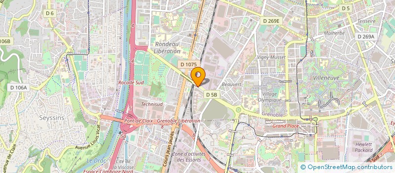 localisation de l'entreprise EM CARS à GRENOBLE