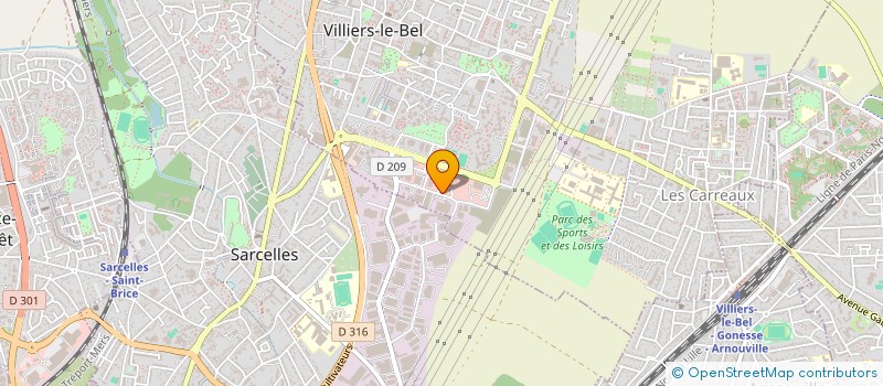 localisation de l'entreprise EM CHIFFRAEXPERTISE à VILLIERS-LE-BEL