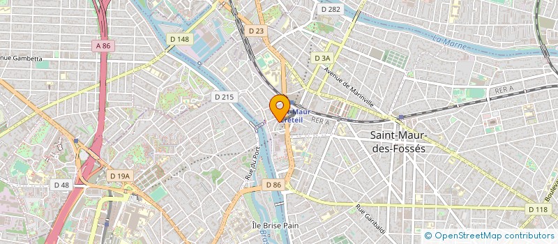 localisation de l'entreprise EM- COM à SAINT-MAUR-DES-FOSSES