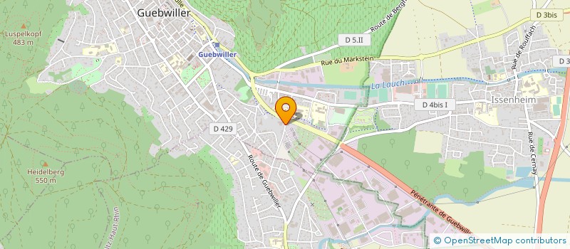 localisation de l'entreprise EM CONCEPT  GUEBWILLER