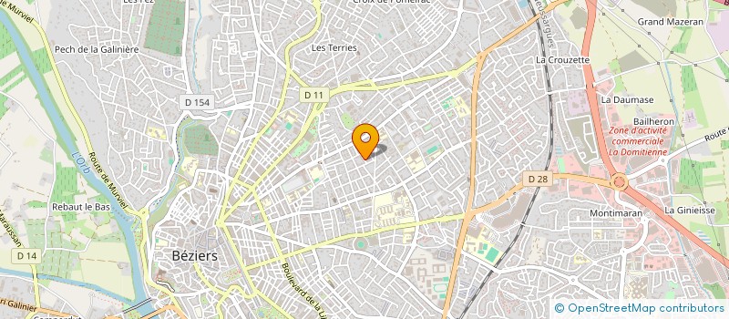 localisation de l'entreprise EM CONSEIL  BEZIERS