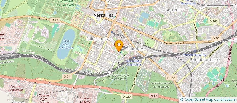 localisation de l'entreprise EM CONSULTING à VERSAILLES