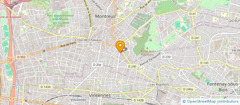 localisation de l'entreprise EM CONSULTING à MONTREUIL