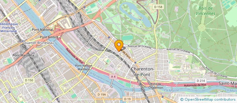 localisation de l'entreprise EM CONSULTING à CHARENTON-LE-PONT