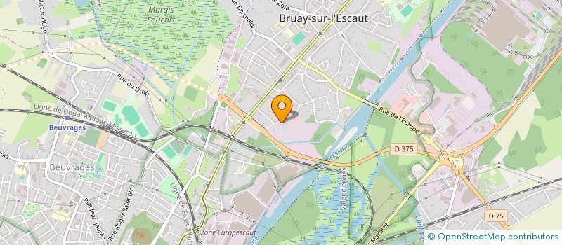 localisation de l'entreprise EM CONTRACTING à BRUAY-SUR-L'ESCAUT