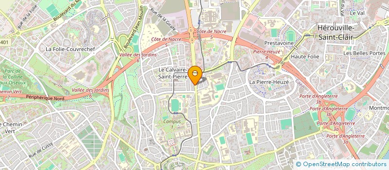 localisation de l'entreprise EM COTE DE NACRE à CAEN