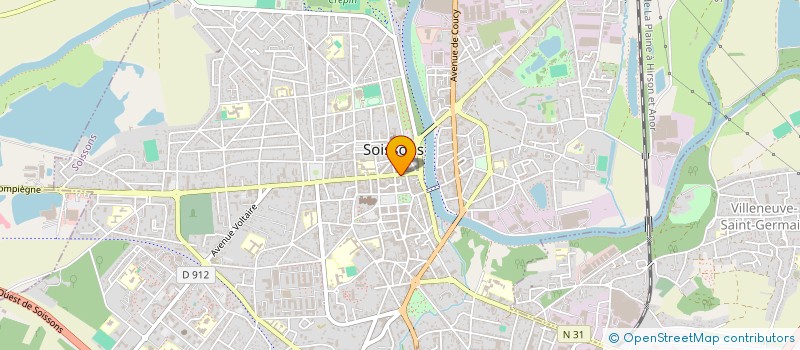 localisation de l'entreprise EM COURTAGE à SOISSONS