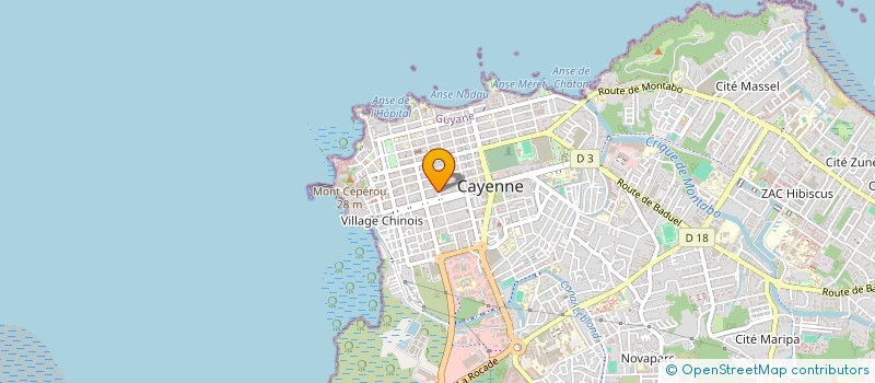 localisation de l'entreprise EM DISTRIBUTION  CAYENNE