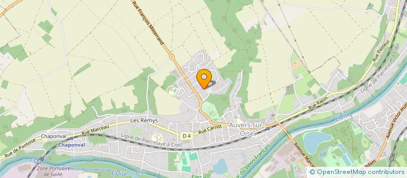 localisation de l'entreprise EM & EL  AUVERS-SUR-OISE