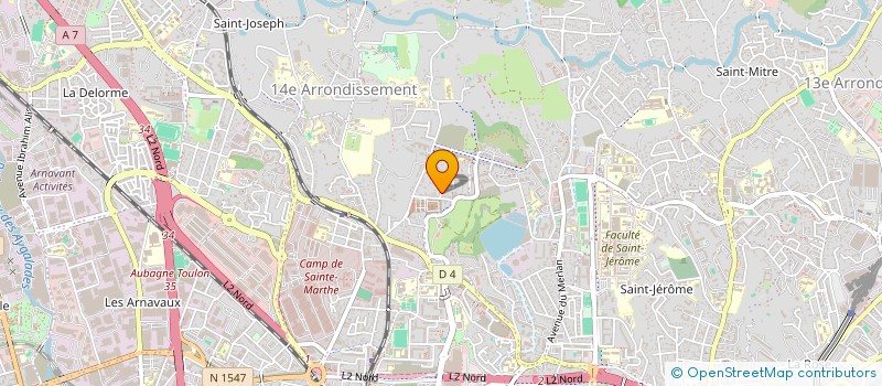 localisation de l'entreprise EM ELECTRICITE à MARSEILLE