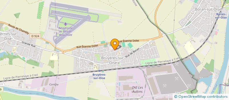 localisation de l'entreprise EM ENERGIES CLIM  BRUYERES-SUR-OISE