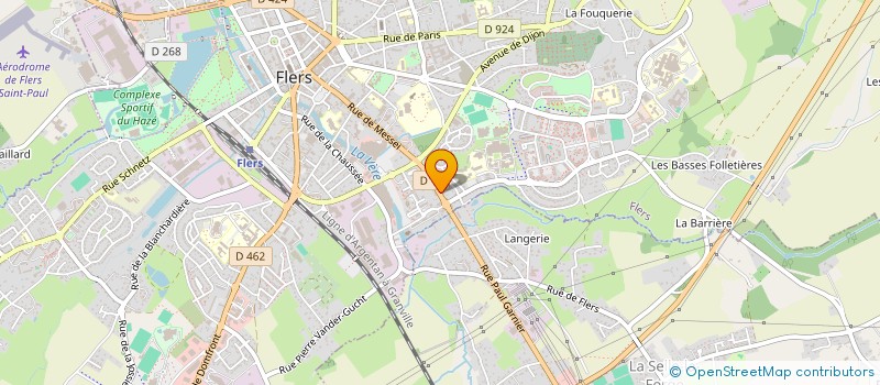 localisation de l'entreprise EM ETANCHEITE à FLERS