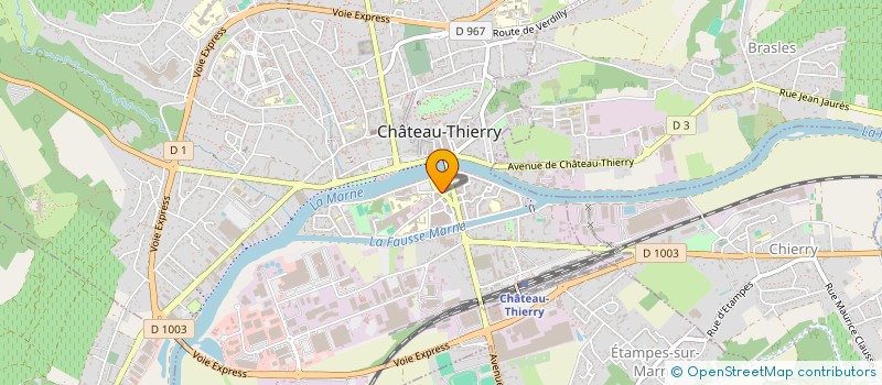 localisation de l'entreprise EM-EVENT à CHATEAU-THIERRY