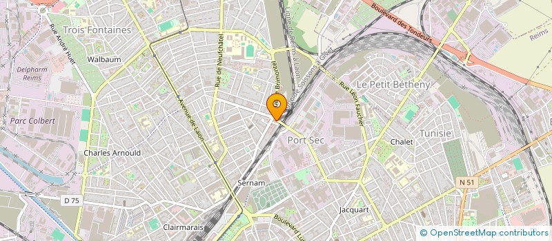 localisation de l'entreprise EM - FACADE à REIMS